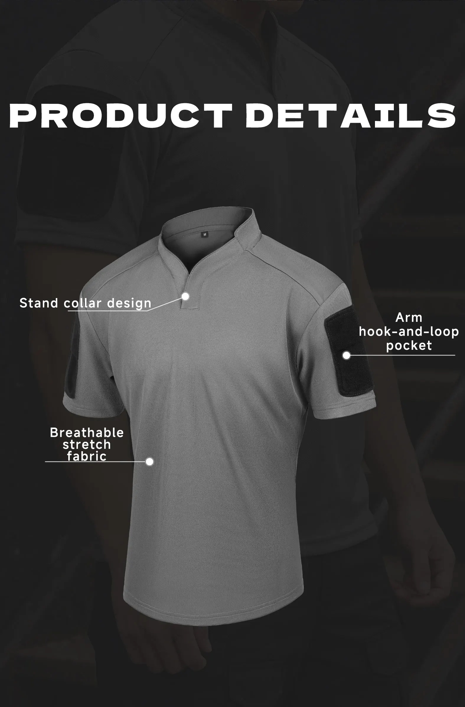 Vista de la camiseta táctica