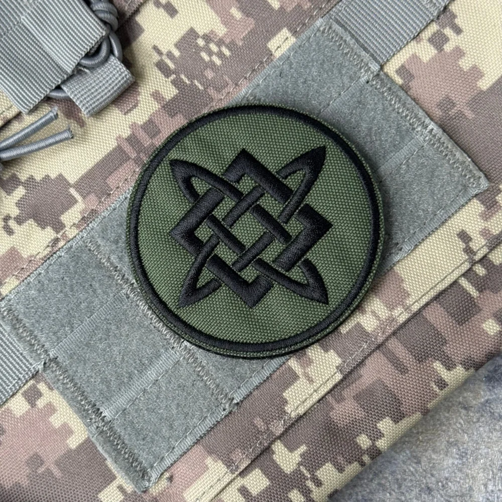 Parche táctico bordado con gancho y bucle para mochila militar