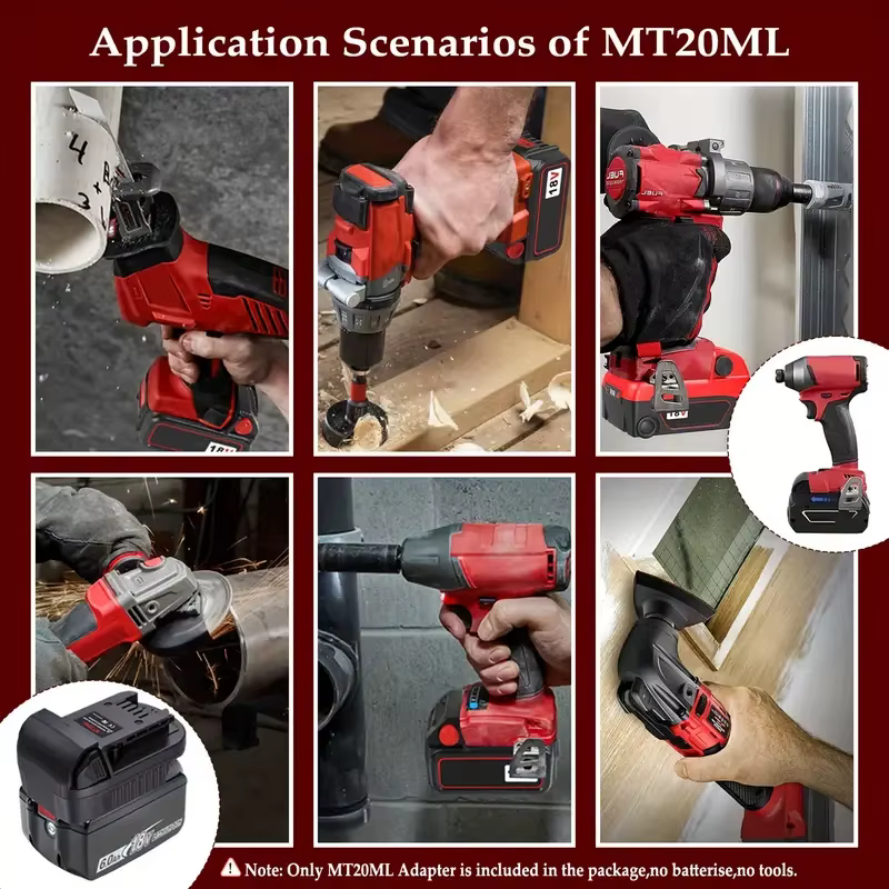 Adaptador batería Makita a Milwaukee para taladro atornillador - imagen 5