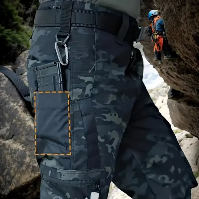 Pantalones tácticos cargo impermeables con múltiples bolsillos