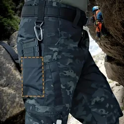 Pantalones tácticos cargo impermeables con múltiples bolsillos