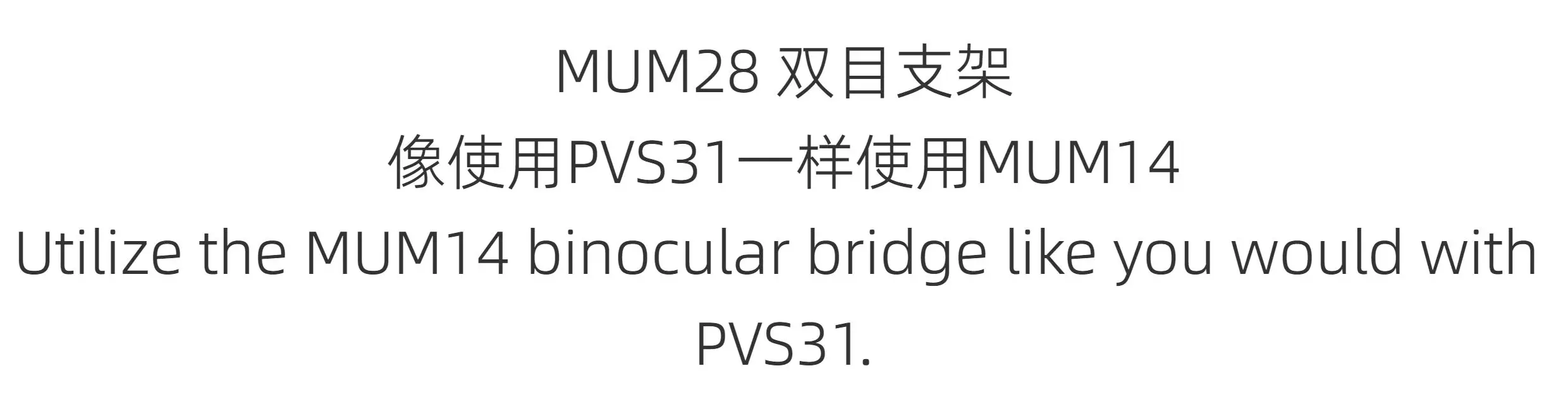 Soporte modular NVG metálico para montaje tipo BRIDGE