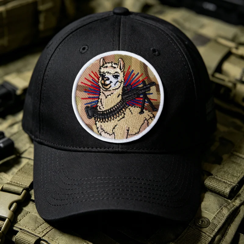Parche táctico bordado alpaca de insignia moral con velcro - imagen 3