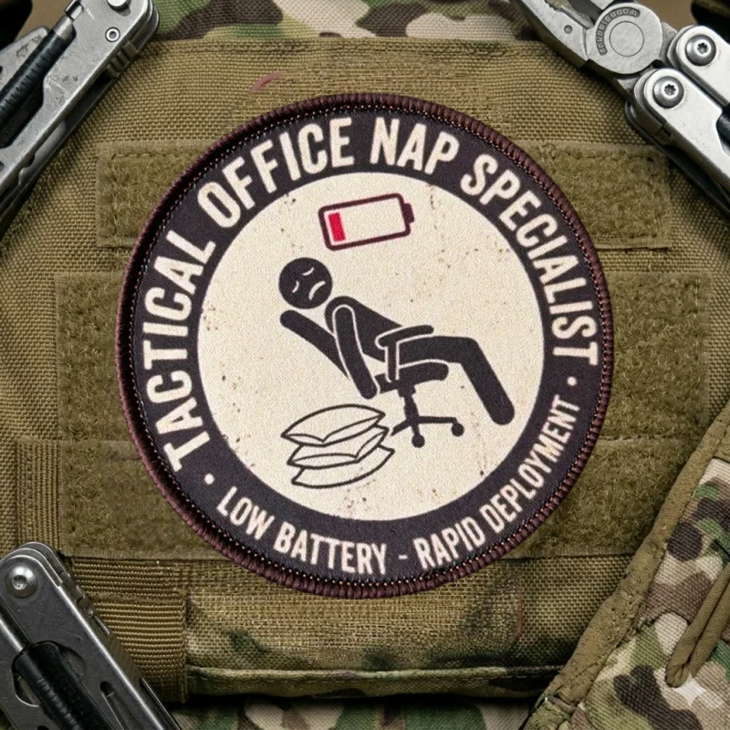 Parche moral táctico Office especialista en siestas con velcro - imagen 2