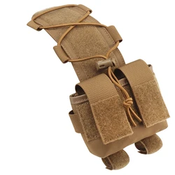 Bolsa táctica MOLLE para casco con compartimento de batería