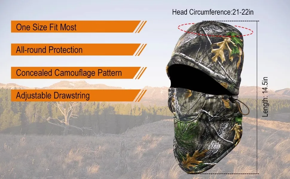 Balaclava camuflaje biomimético táctica térmica a prueba de viento - imagen 4