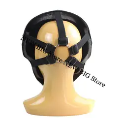 Máscara facial completa efecto fibra de carbono para cosplay
