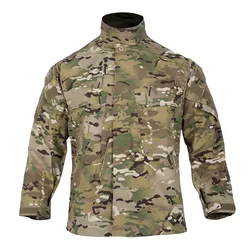 Chaqueta táctica camuflaje militar hombre manga larga