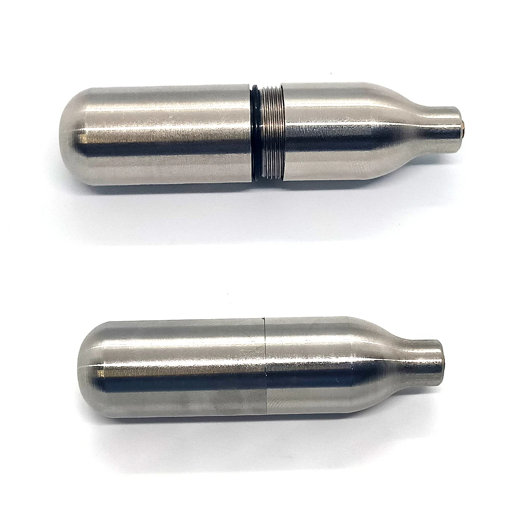 Cartucho de CO2 recargable de acero inoxidable para sifón y sodas - imagen 5