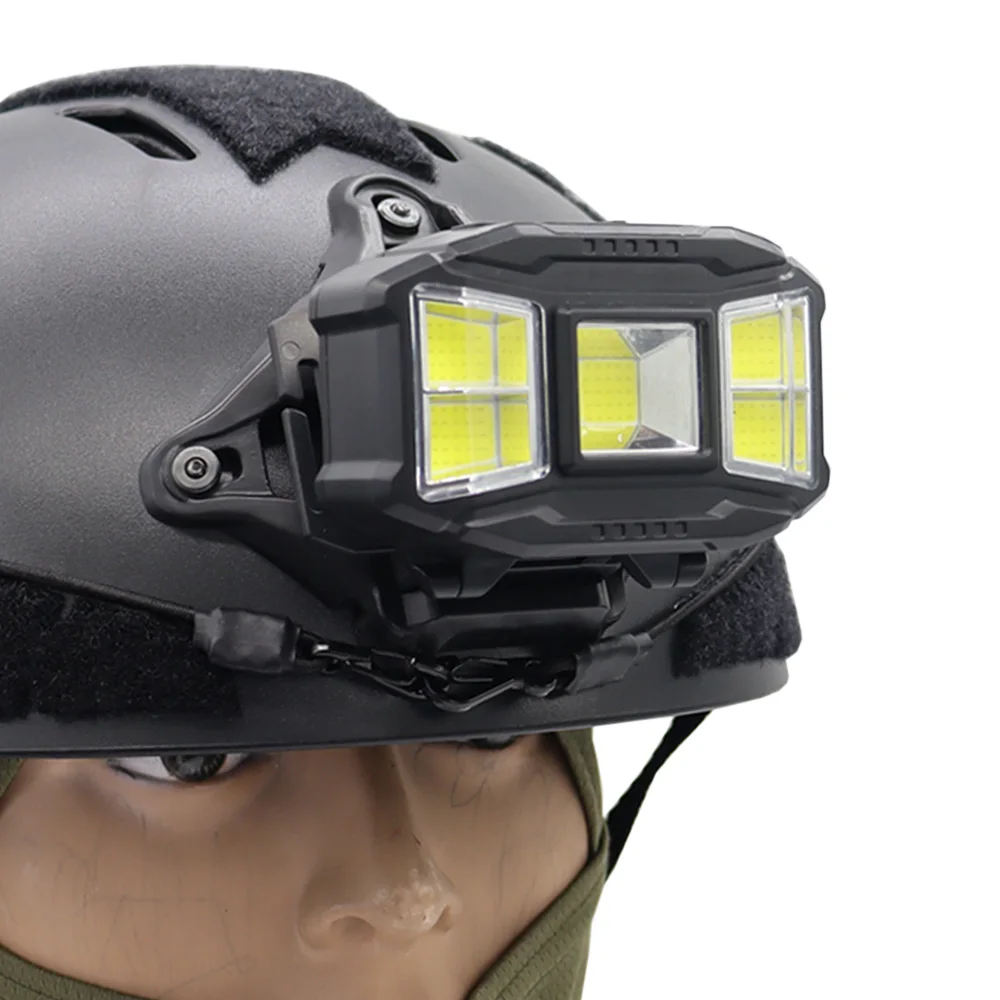 FAST MICH lámpara táctica para casco recargable USB impermeable