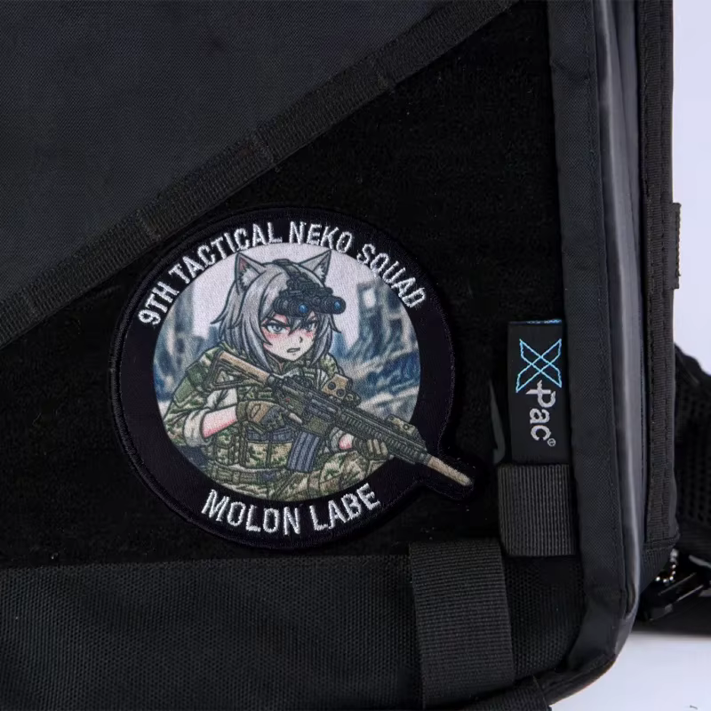 Parche táctico Neko Squad con velcro para mochilas