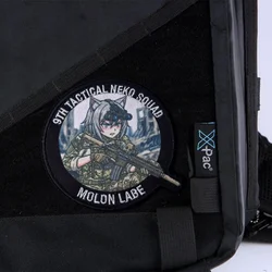 Parche táctico Neko Squad con velcro para mochilas