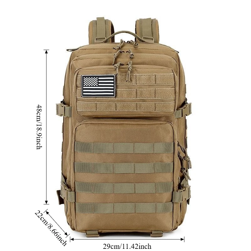 Mochila táctica gran capacidad para caza, senderismo y camping - imagen 4
