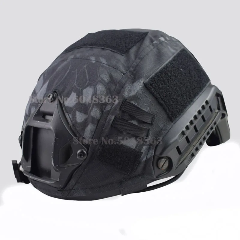 Detalle de la funda táctica para casco estilo BJ/PJ/MH