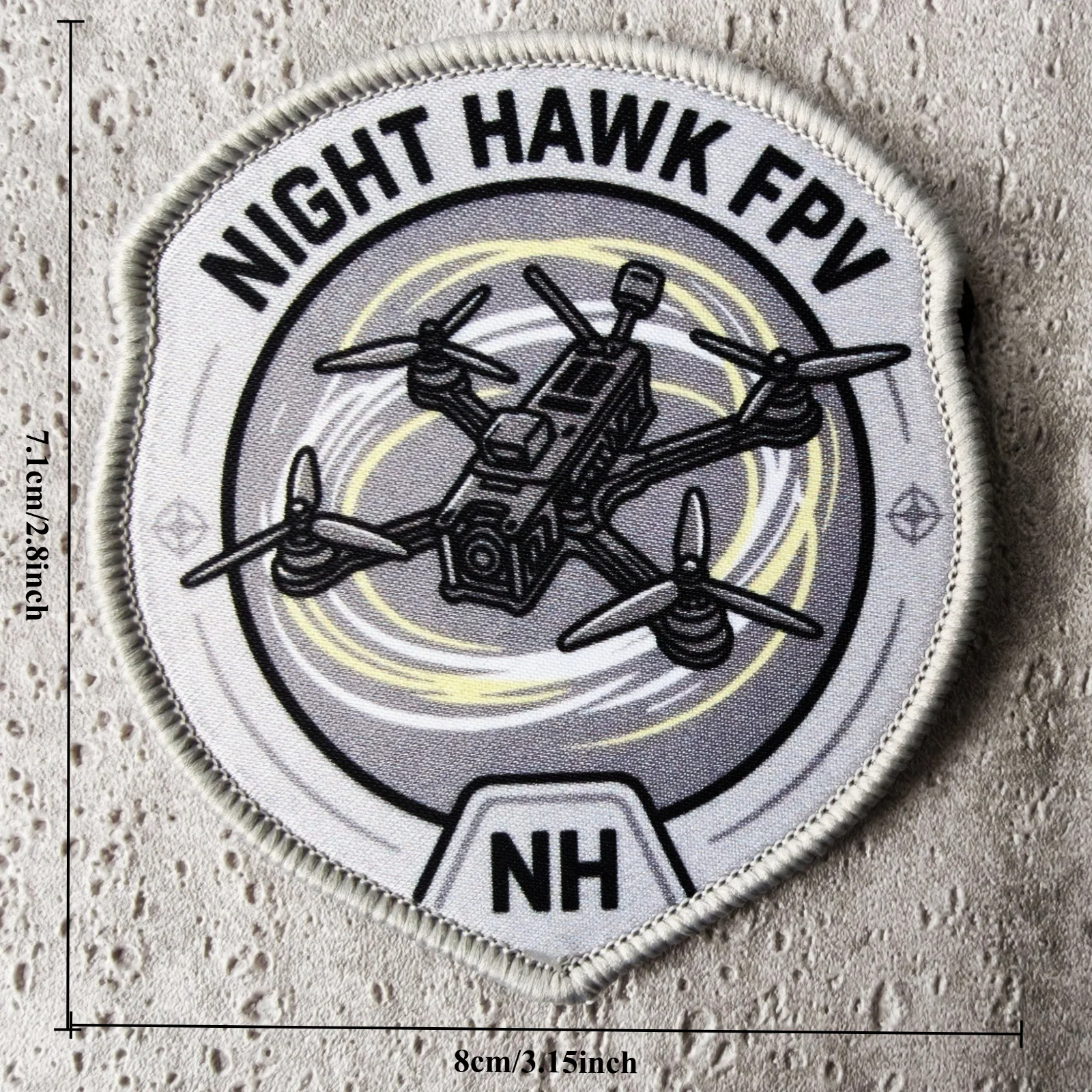 Parche Táctico FPV Night Hawk - Insignia Molle para Dron, Chaleco y Mochila - imagen 5