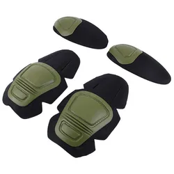 Rodillera y codera Airsoft ajustables – Protectores tácticos resistentes