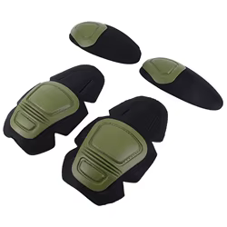 Rodillera y codera Airsoft ajustables – Protectores tácticos resistentes