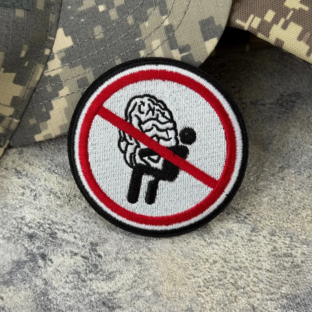 Parche táctico advertencia bordado con velcro Stop Annoying Me - imagen 3