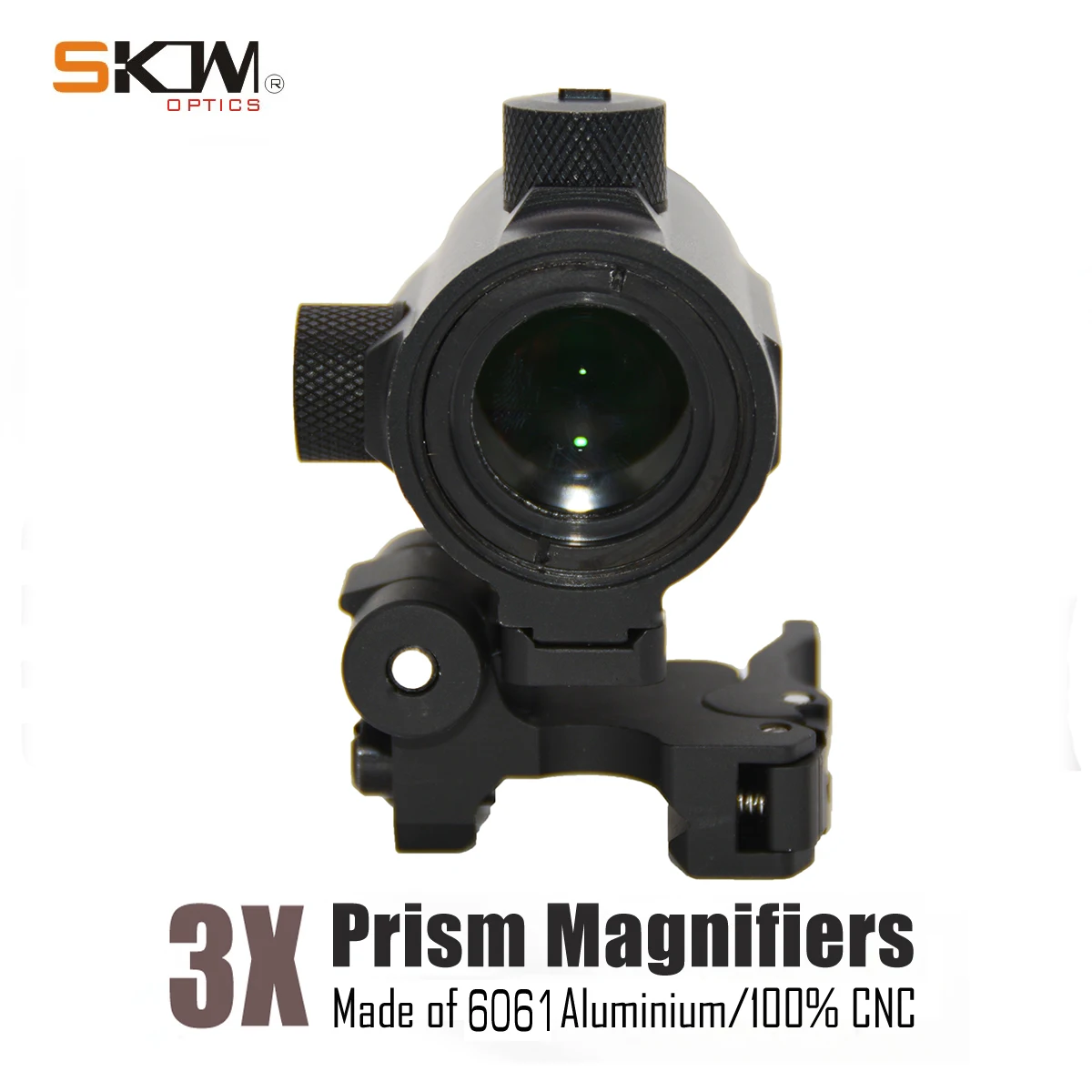 Lupa 3x SKWoptics junto al paño de limpieza incluido