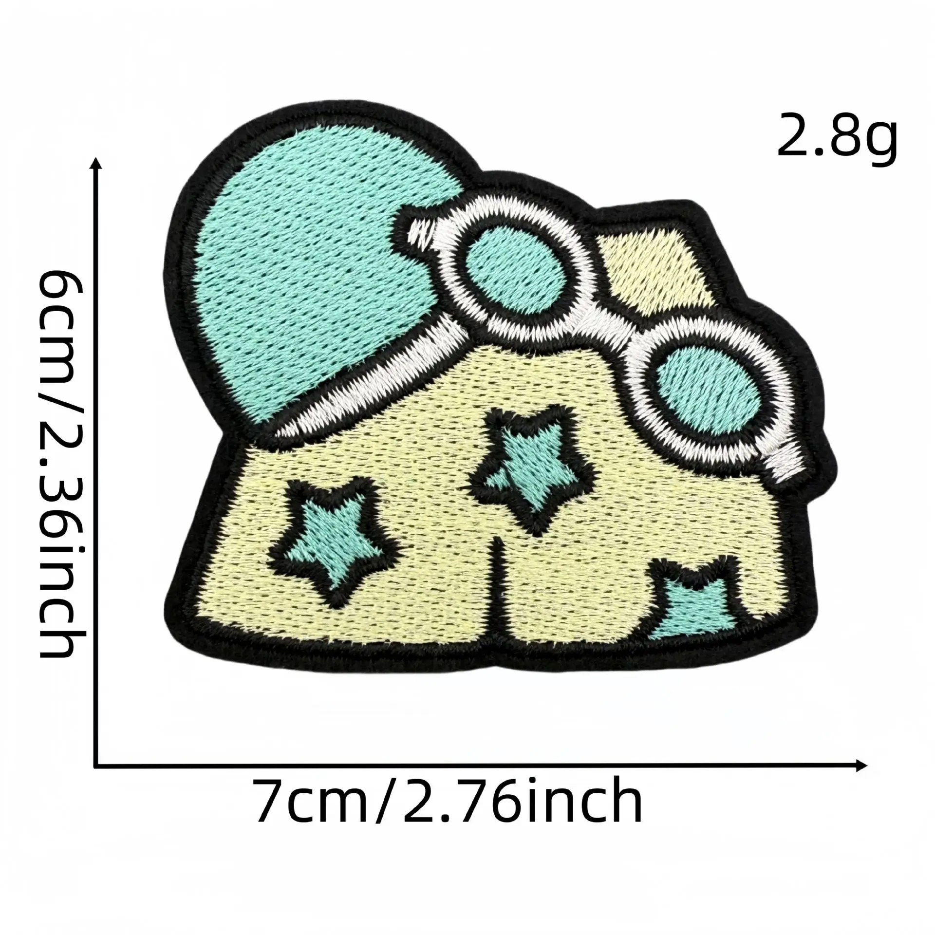 Parche bordado Swimmer natación amor – Aplique textil infantil - imagen 2