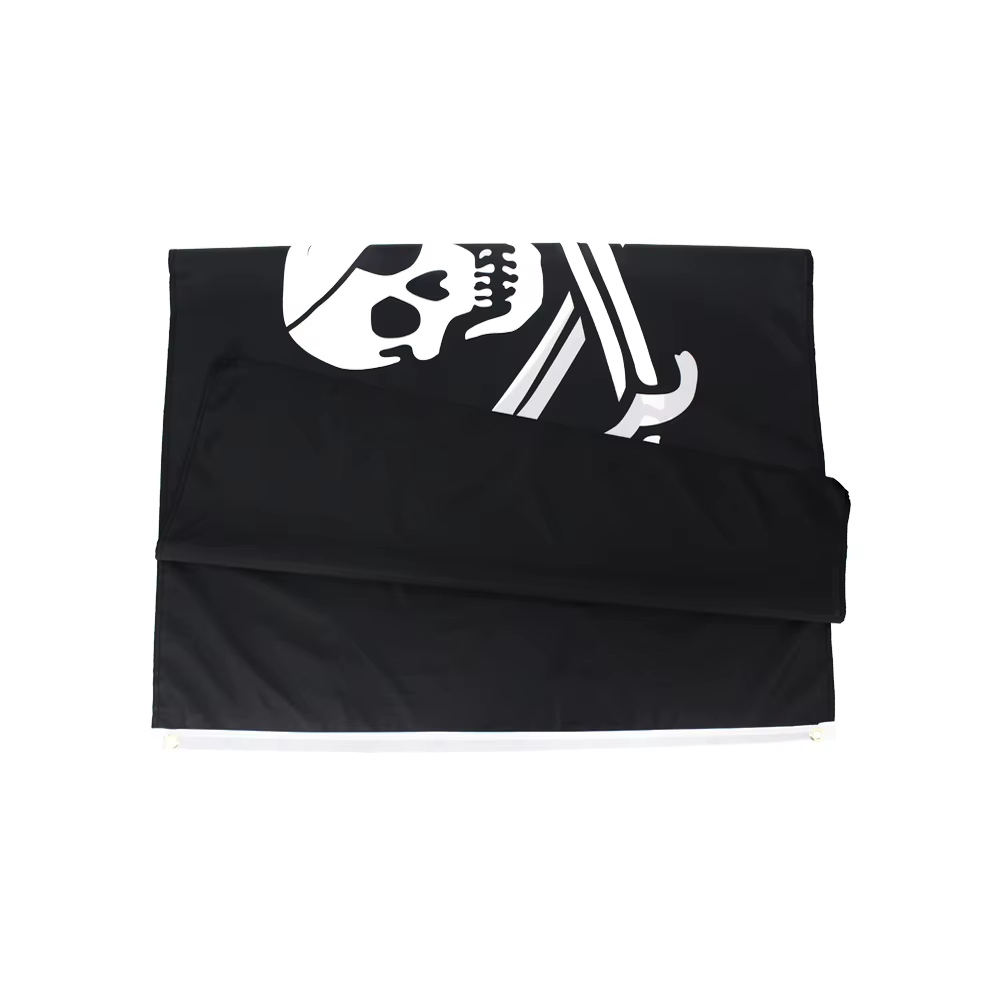 FLAGLINK Bandera Jolly Roger con cráneos cruzados