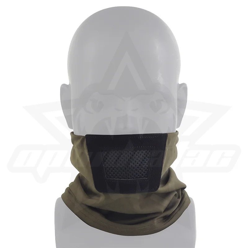Máscara de protección facial en color negro vista frontal