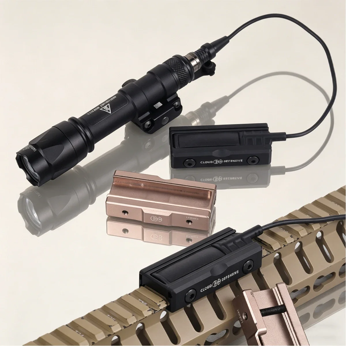 Linterna táctica Surefire estilo M600 con interruptor remoto