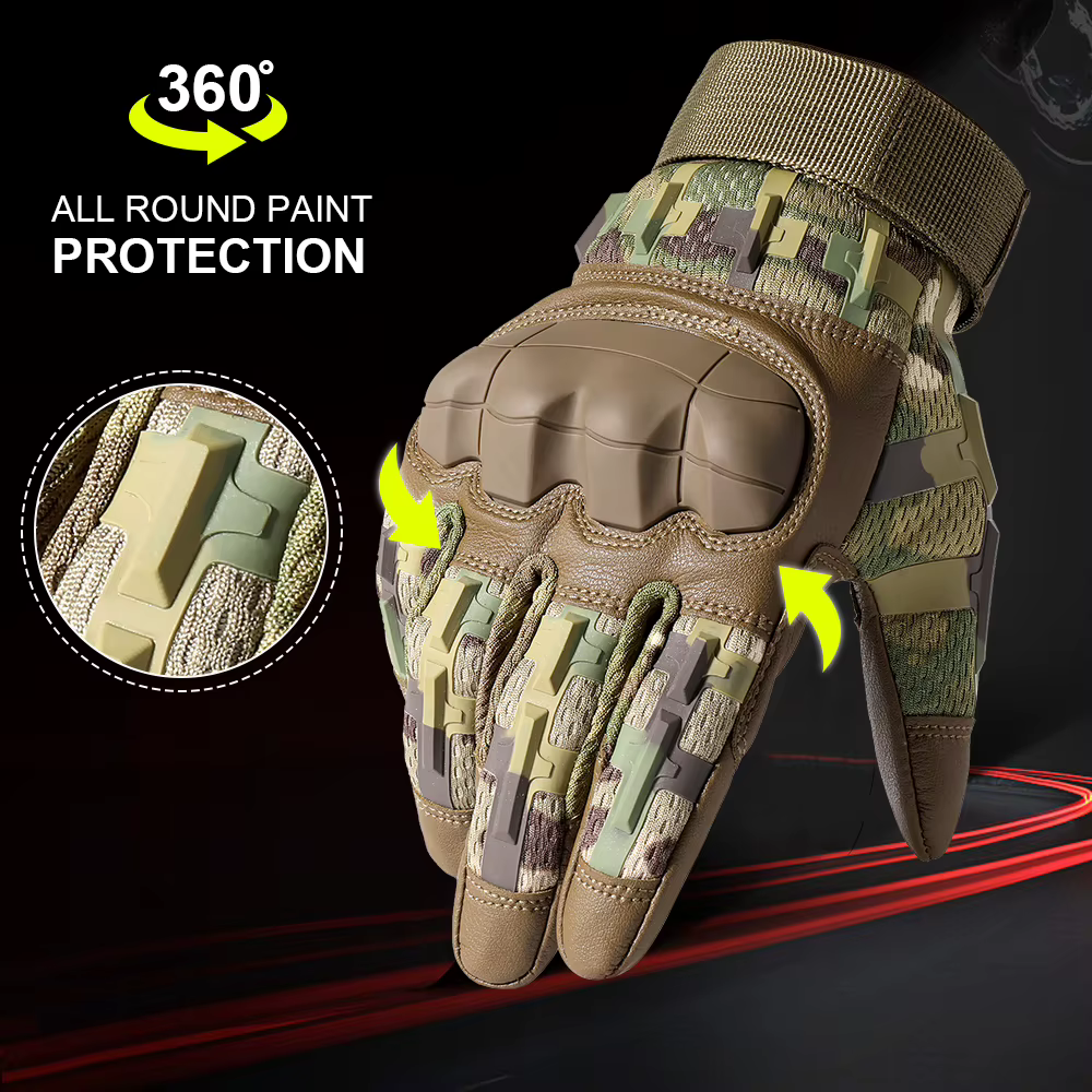 Guantes tácticos piel – Protección Airsoft y senderismo - imagen 5