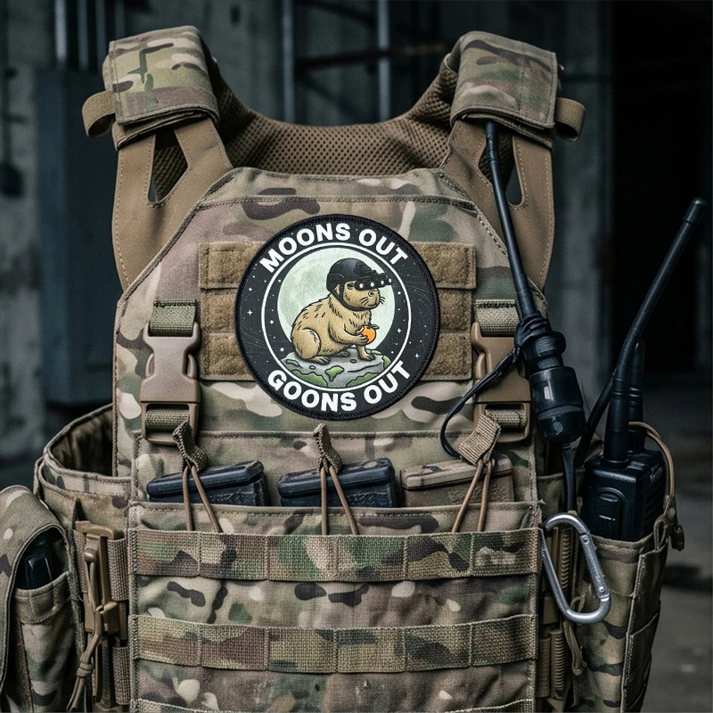 Parche táctico capibara gancho y bucle para chaleco NVG - imagen 3