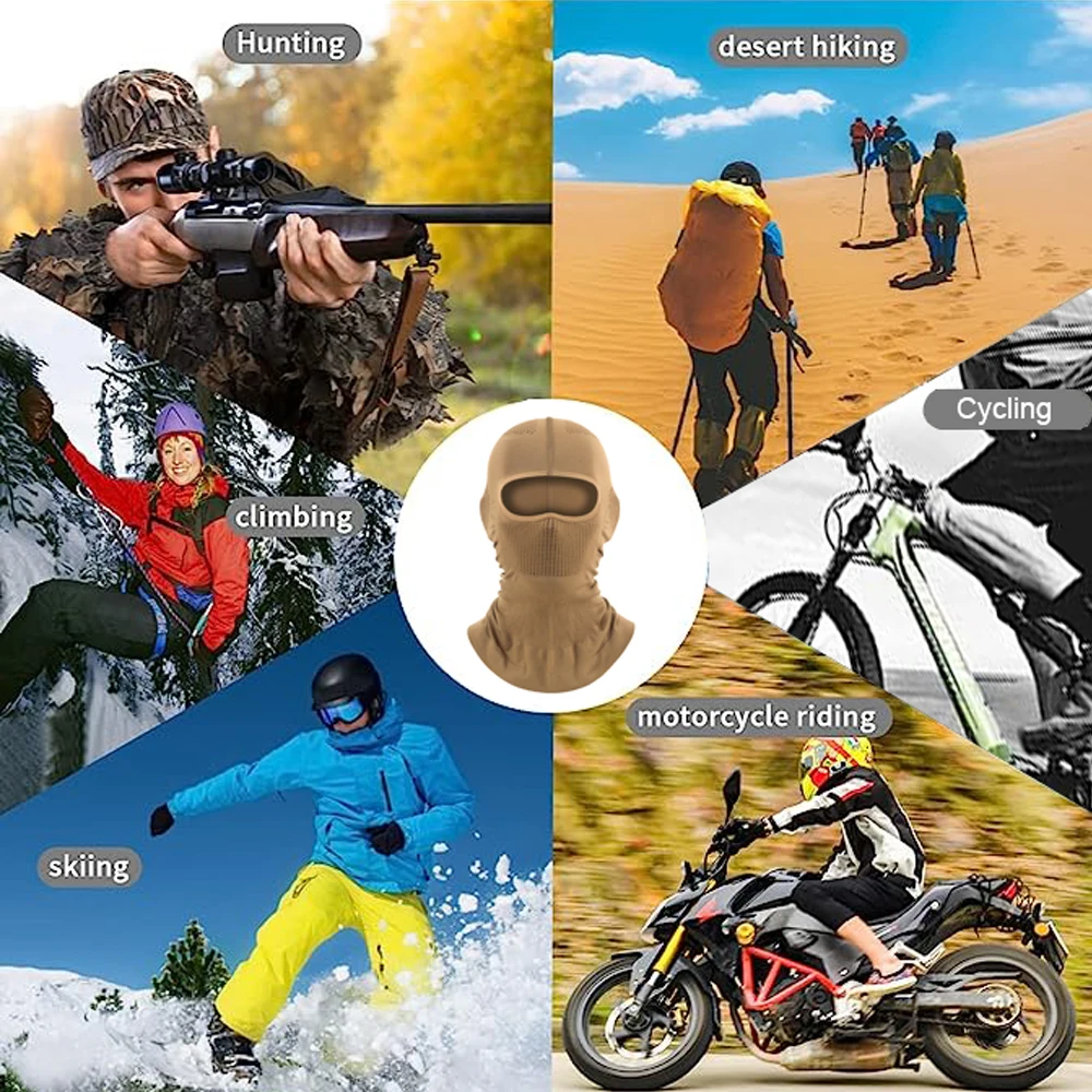 Pasamontañas transpirable alta elasticidad para esquí y moto interior - imagen 2
