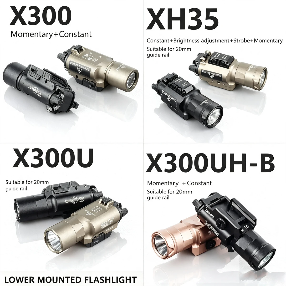 SureFire X300 Ultra: linterna táctica LED para raíl Picatinny 20 mm - imagen 5