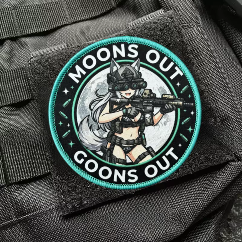Parches tácticos anime con gancho y bucle para ropa, mochilas - imagen 3