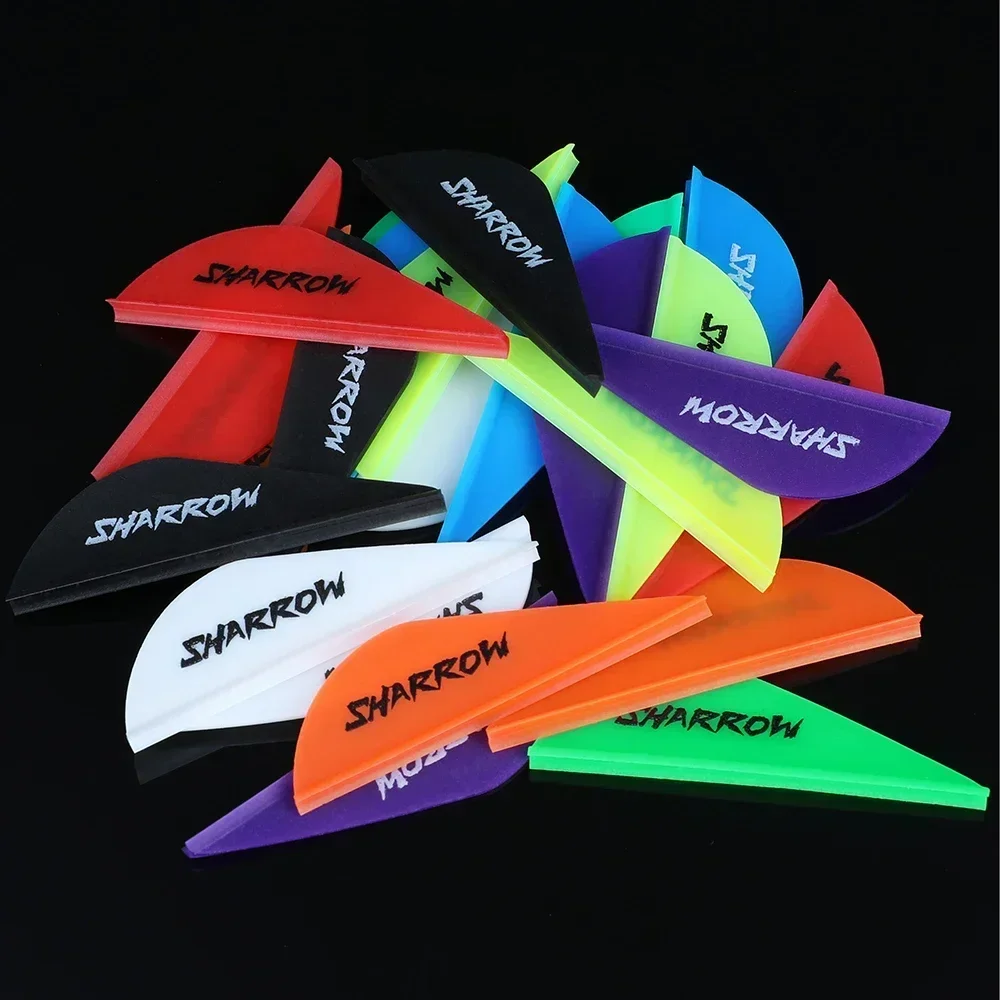 Plumas de goma 2 pulgadas flecha–Emplumado DIY arco compuesto recurva - imagen 4