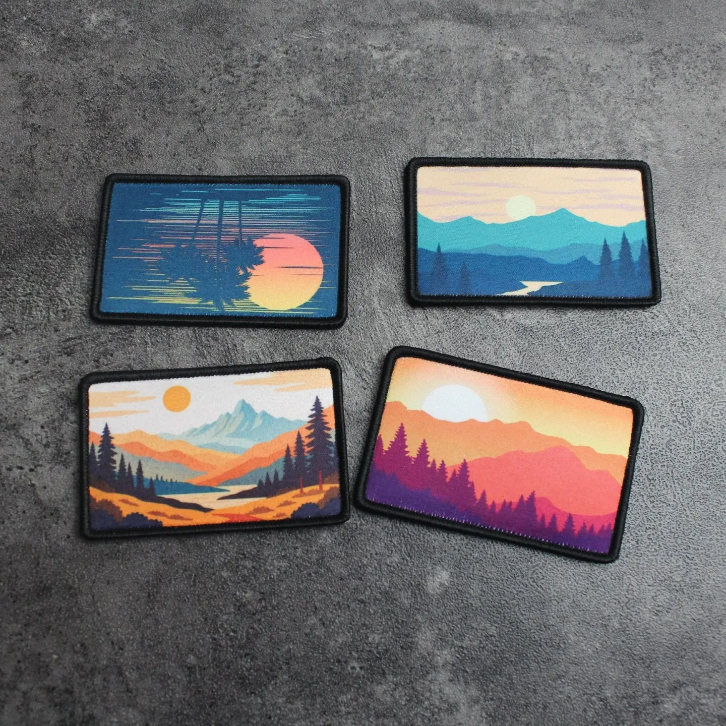 Vista del parche para personalizar mochilas y chaquetas