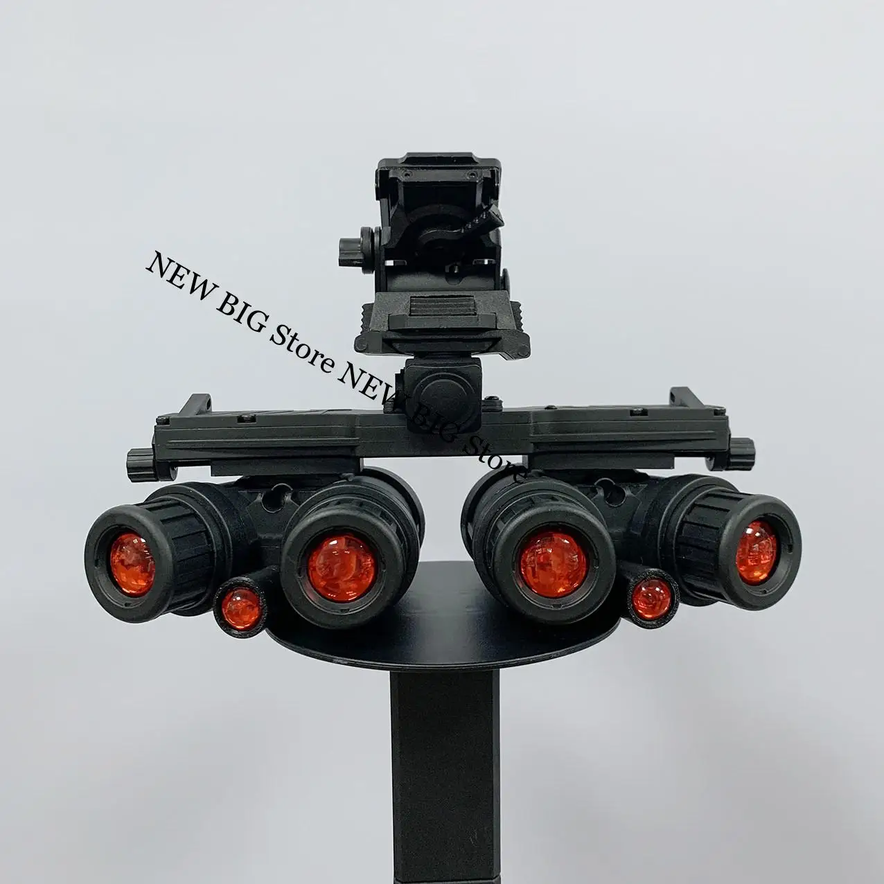 Casco táctico NVG con lente roja y visor visión nocturna airsoft - imagen 2