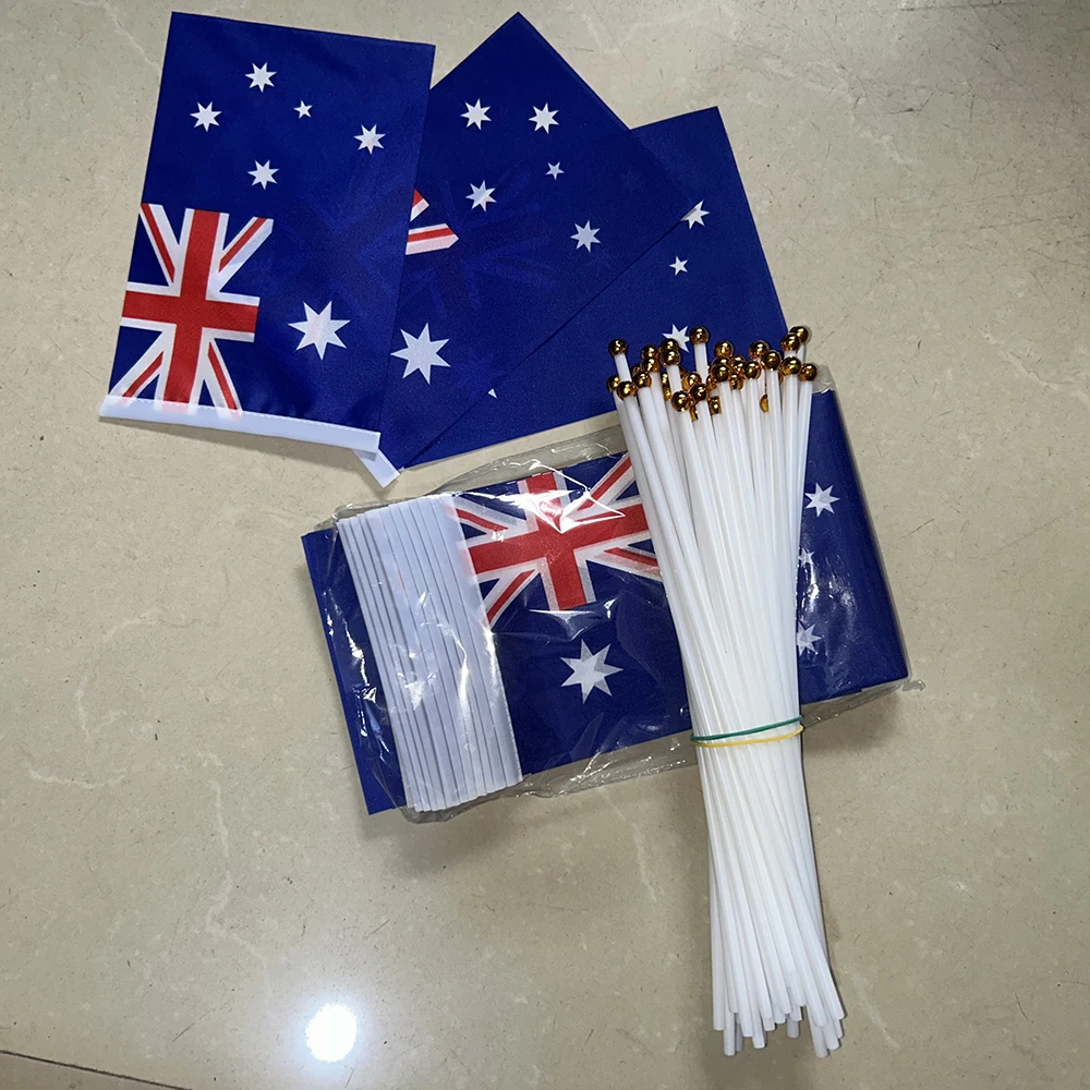 Bandera de Australia de poliéster para ondear a mano, exterior - imagen 3