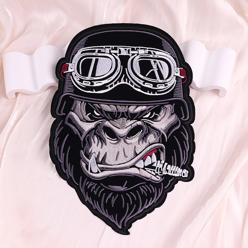 Parche bordado punk motociclista espalda para chaqueta y vaquero - imagen 2