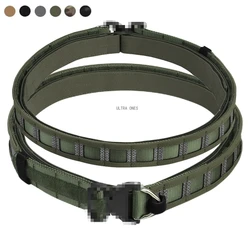Cinturón táctico airsoft doble capa hebilla liberación rápida