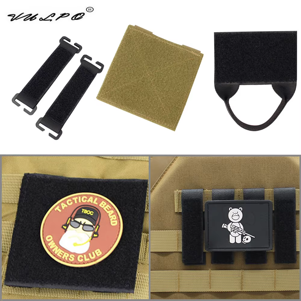 VULPO Chaleco Táctico MOLLE con Panel Adaptador para Parches
