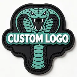 Parche de PVC termoadhesivo personalizado con logotipo 3D en relieve