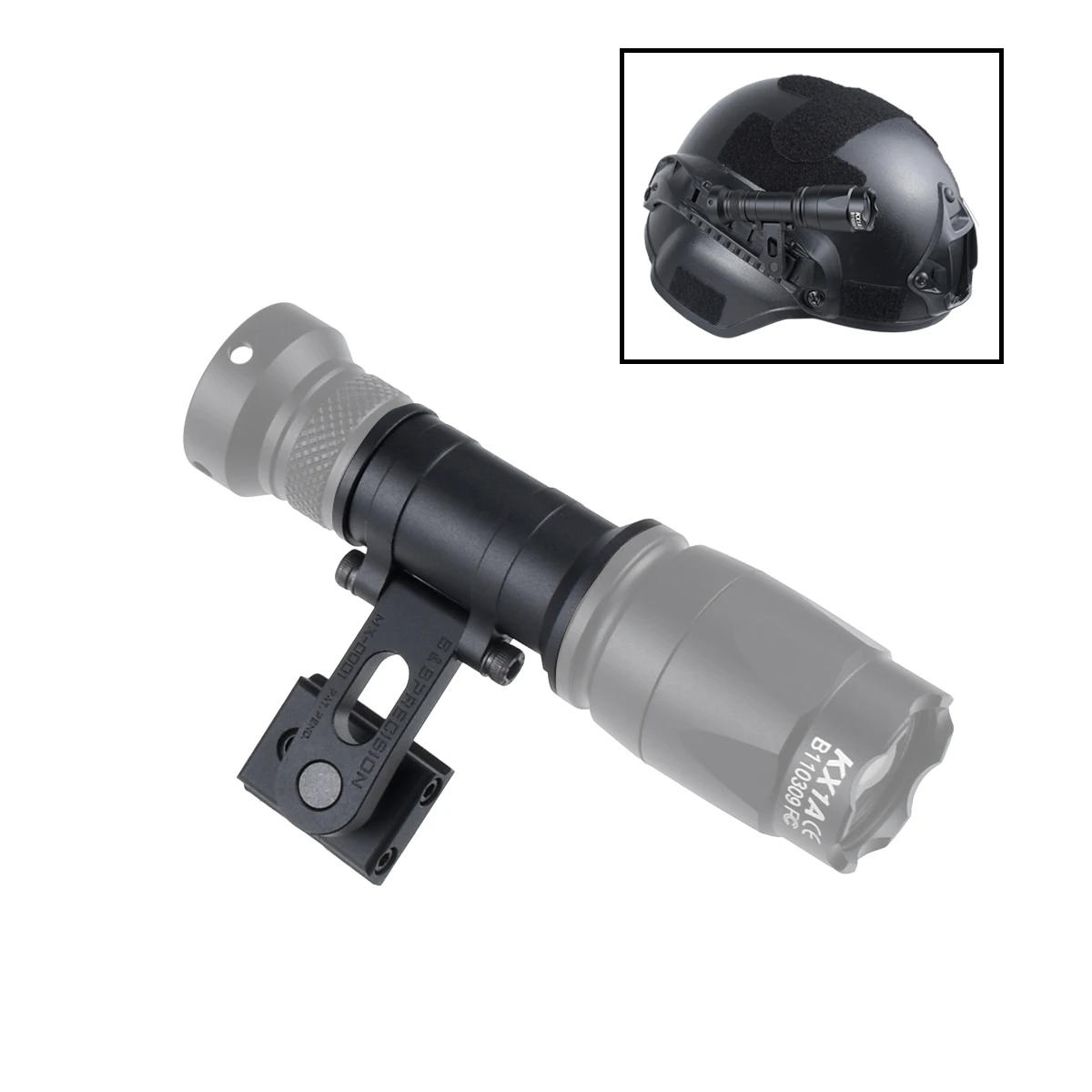 ARC FAST soporte riel para linterna táctica SureFire en casco - imagen 2