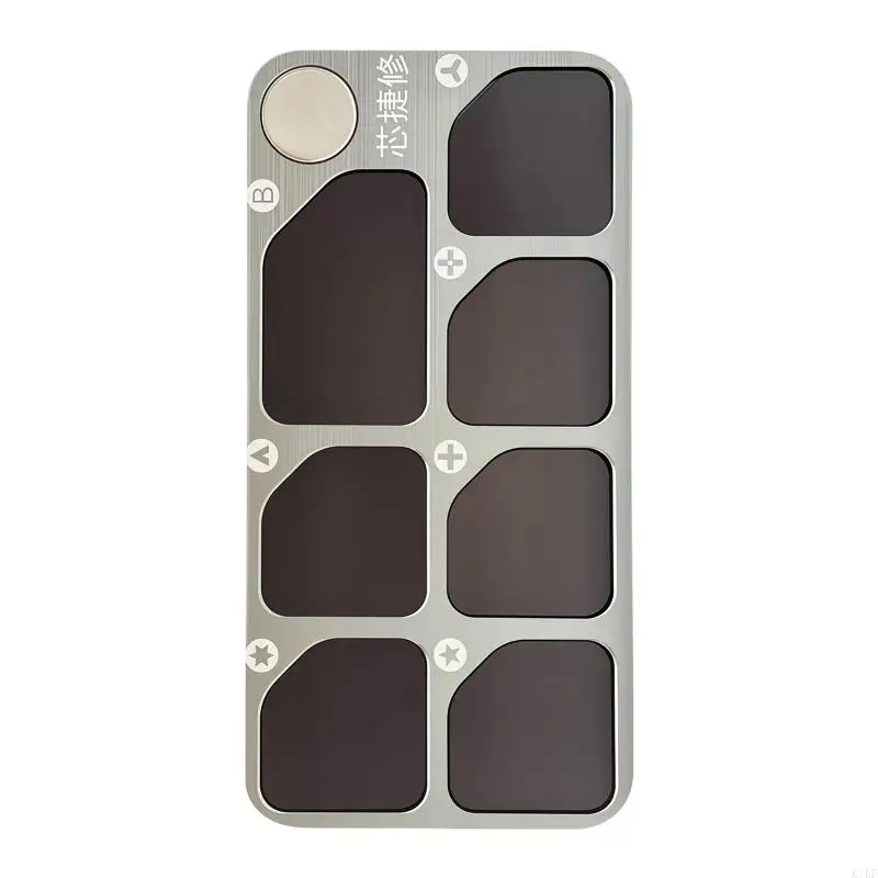 Bandeja organizadora de aluminio para tornillos