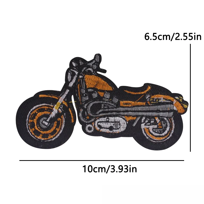 Parches termoadhesivos vintage chopper bordados para chaqueta - imagen 5