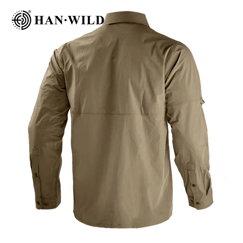HAN WILD Camisa Táctica de Secado Rápido Manga Larga para Hombre - imagen 4