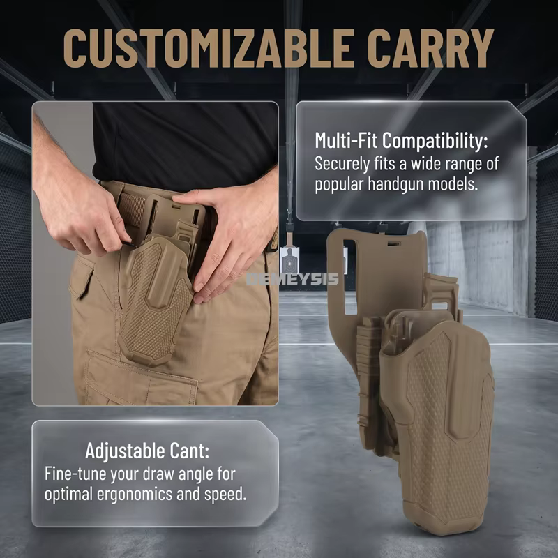 Funda táctica universal de extracción rápida para pistola airsoft - imagen 5
