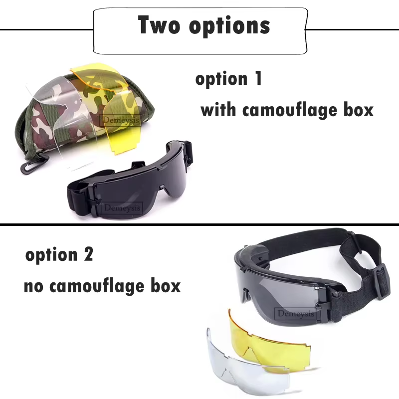 CS Gafas tácticas anti-UV a prueba de viento para airsoft y tiro - imagen 5