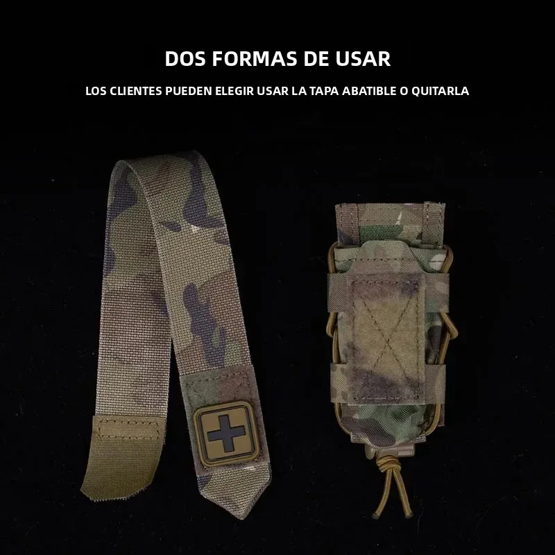 Bolsa táctica MOLLE para torniquete flip-top, kit primeros auxilios - imagen 4