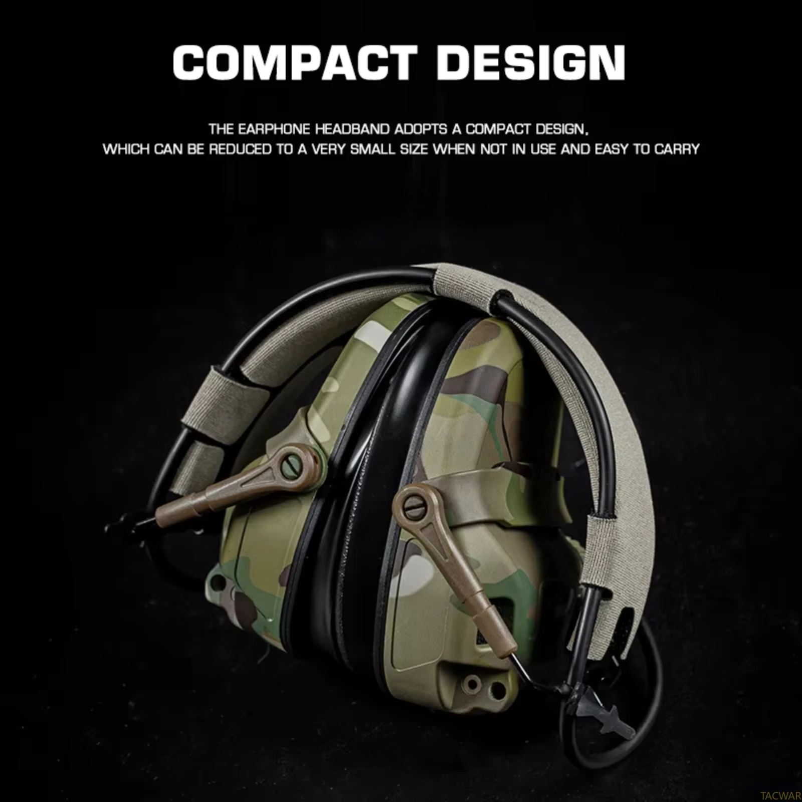 Auriculares tácticos TH6 con reducción de ruido y adaptador casco - imagen 2