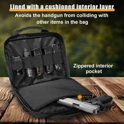 Bolsa táctica para pistola acolchada para campo de tiro
