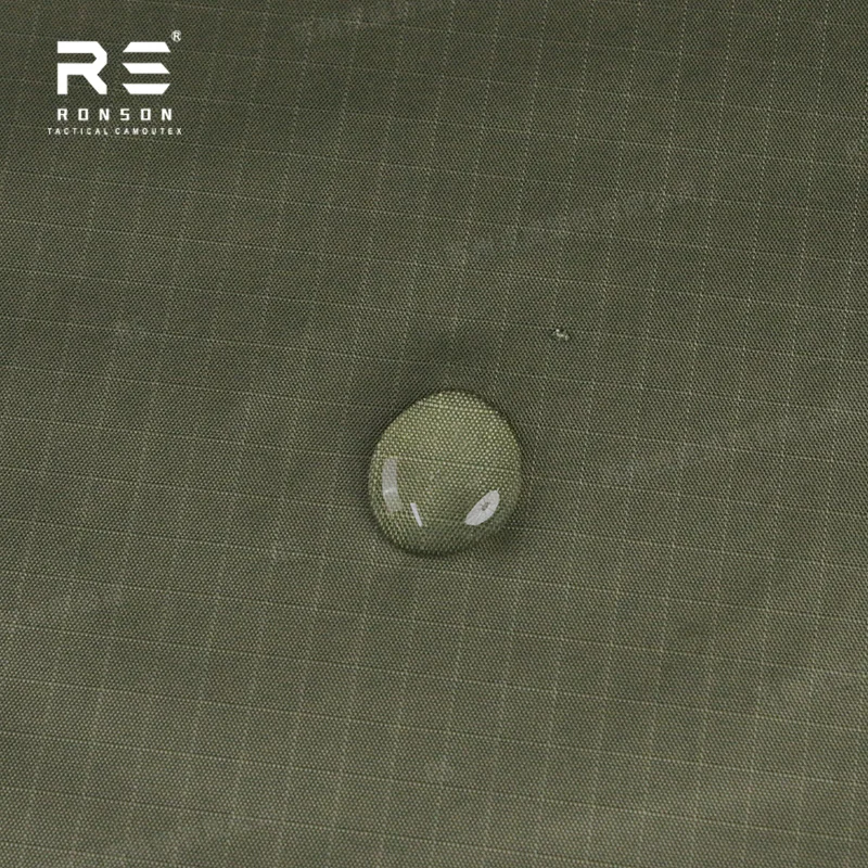 Poncho impermeable táctico ripstop nailon 210T PU verde oliva - imagen 5
